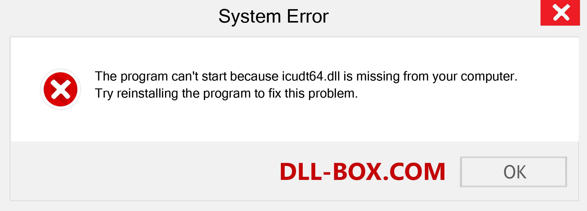  icudt64.dll file is missing?. Download for Windows 7, 8, 10 - Fix  icudt64 dll Missing Error on Windows, photos, images